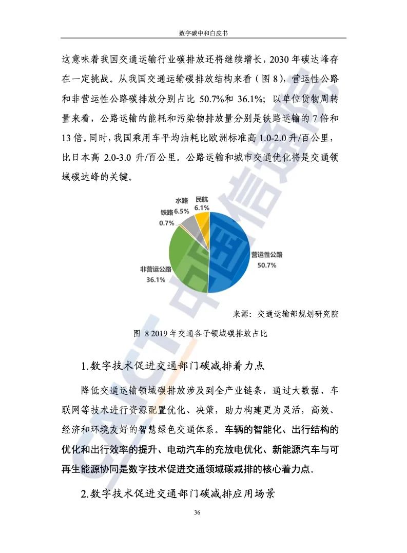 中國信通院：2021年數字碳中和白皮書