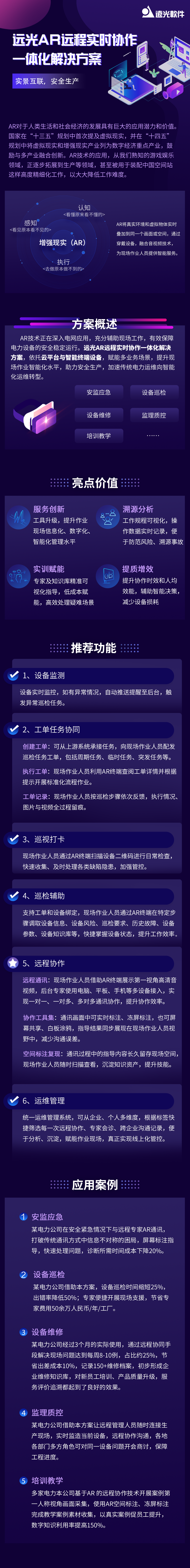 一圖讀懂?| 遠光AR遠程實時協作一體化解決方案